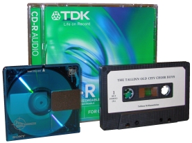 MiniDisc, CD-R, kompaktkassett